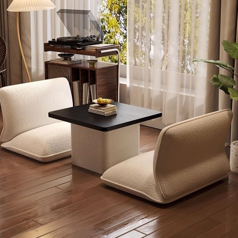 Popular tatami lazy sofa tea table combination balcony back chair bedroom window seat cushion bay window chair small coffee table