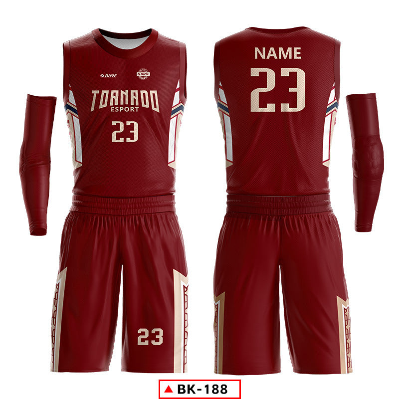 2024 new basketball jersey suit men's custom college student sports training game jersey American basketball jersey printing