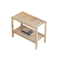 Scandinavian style bedside table solid wood bedroom bedside storage rack double layer storage small cabinet rental house for home small furniture