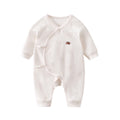 Babibele pure cotton boneless baby rompers all year round butterfly clothing toddler onesie long sleeves belly protection home clothes
