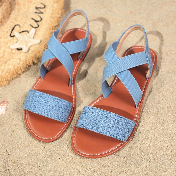 summer new arrivals: plus-size women's flat sandals for cross-border e-commerce. available in sizes 36-43. wholesale options available. dropshipping to  and