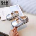 Manufacturer girls' white french style flats -  autumn new collection - soft sole leather shoes for children