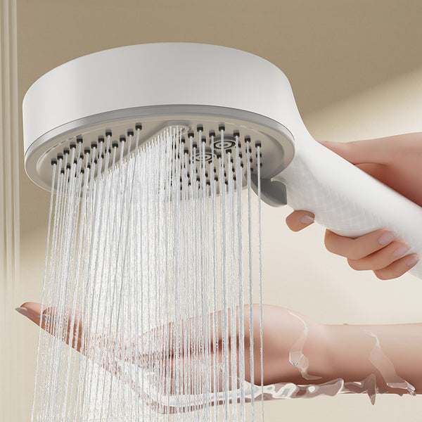 Five-speed pressurized shower shower nozzle, household bath, enlarged water outlet, rain shower, water heater hose shower head