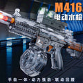 electric burst water gun m416 large capacity flame special effects water gun summer outdoor water toy for boys