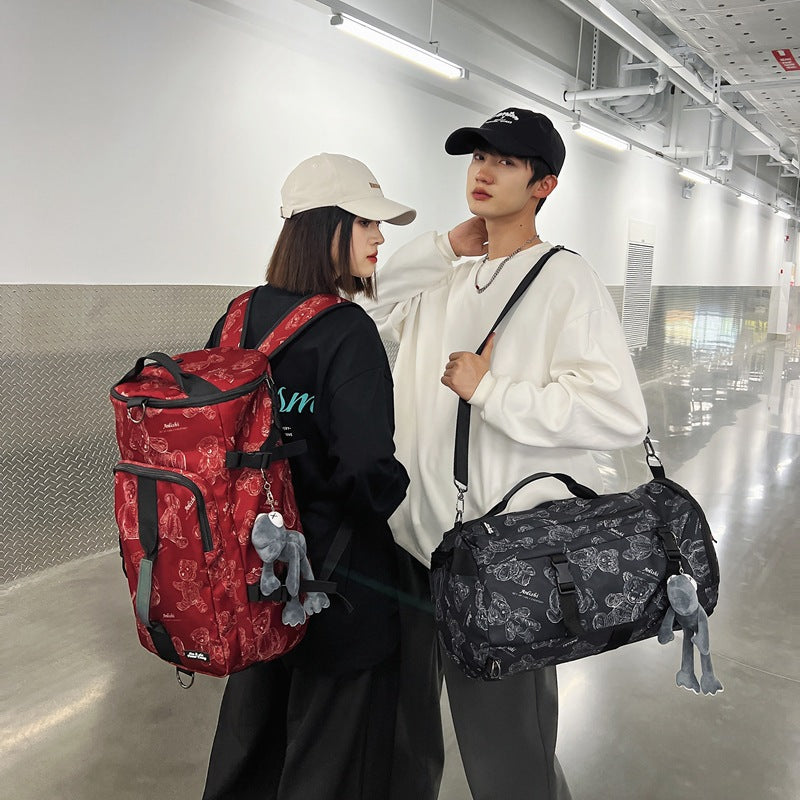 Cross-border female backpack middle school junior high school student high school Korean version college student schoolbag printed travel backpack computer bag