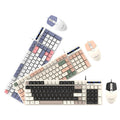 Viper km100 wired keyboard and mouse combo - mechanical feel, color matching, usb, for office, pc, and laptop