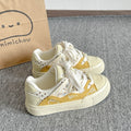 K-stylecasual sneakers for women 2026 spring and summer new arrivaleasiest for matchniche style shoes thick sole student white shoes bread shoes