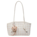 retroprinting armpit bag for women 2026new arrivalplaidcasualsatchel bag large capacity niche style shoulder bag