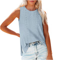 cross-border  foreign trade plus size women's tank top slit t-shirt ladies' top