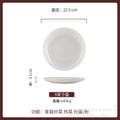 Chinese pure white thickened ceramic hot dish deep round plate chopped pepper fish head plate plate commercial hotel preparation plate tableware