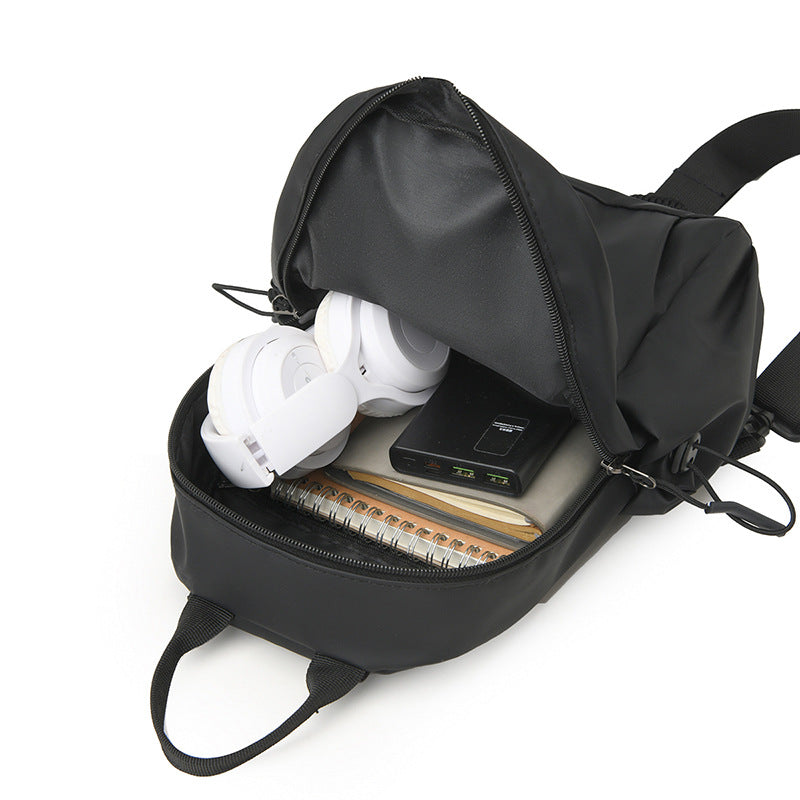 Breast bag Crossbody bag Men's high-end trendy cool functional style casual satchel light casual multi-functional shoulder bag