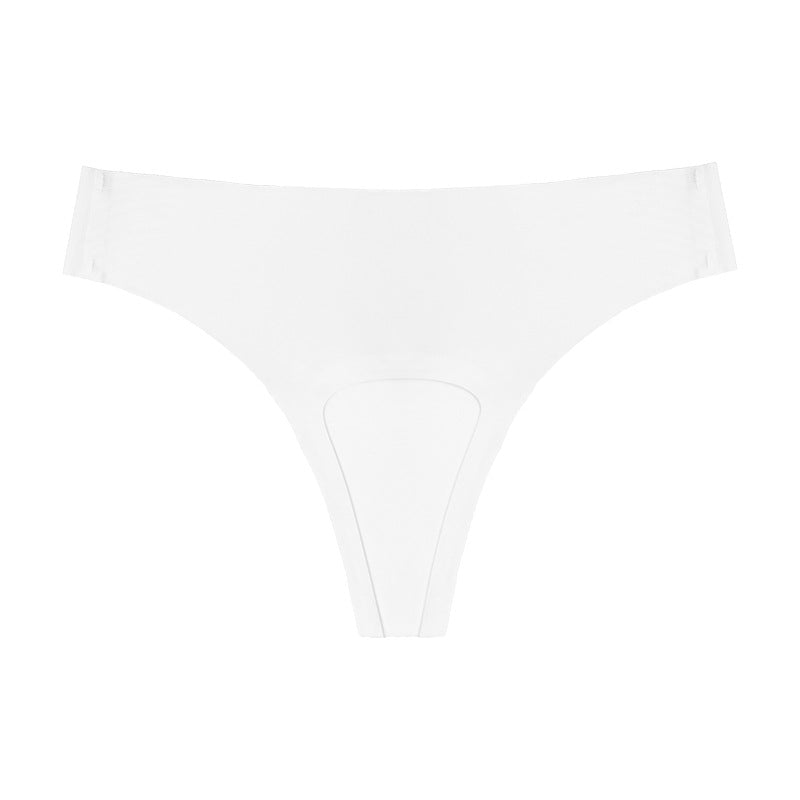 foreign trade ice silk seamless anti-embarrassment low-waist underwear sports yoga anti-embarrassment line underwear for women  new style