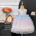 Girls' summer dress  new style - trendy and chic tiered cake dress for kids