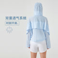 Summer short hidden hood windbreaker women's waterproof lightweight quick-dry breathable outdoor sports jacket d25006