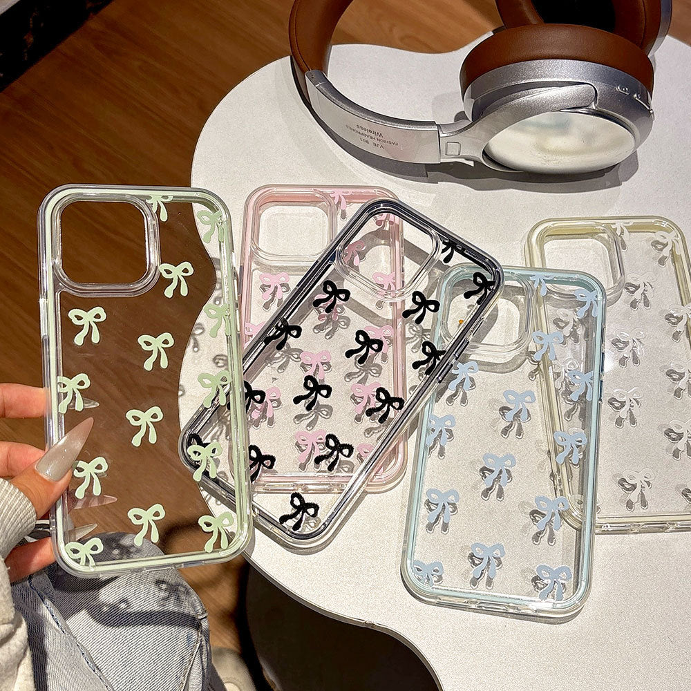 Bold full-screen bow colorful two-in-one suitable for iphone 17 mobile phone case apple 16 mobile phone protective cover 15