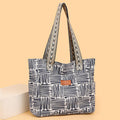 Niche styleeasiest for matchcasualstripes bag for women 2025new arrivalretrofashion large capacity shoulder bag work clothingtote bag