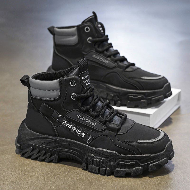 Men's autumn new arrivals: trendy and versatile men's martin boots, work boots, non-slip, wear-resistant, thick-soled desert boots