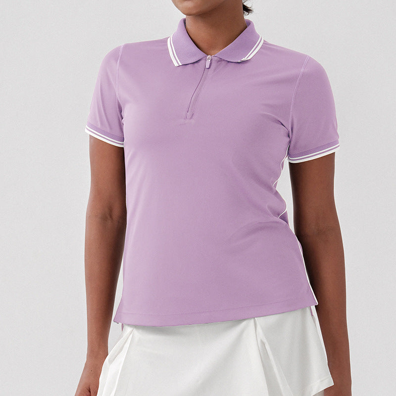Spring/summer new polo shirt - short sleeve casual golf tennis top - antibacterial, moisture-wicking, quick-drying t-shirt