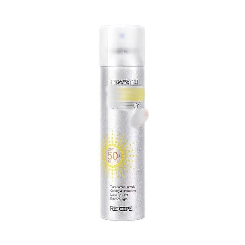 Crystal sunscreen spray - face & body, student military training approved, uv protection, isolation, women's 180ml