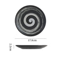 Japanese-style ceramic dinner plates - shallow plates, flat plates, western dinnerware, high-end hotel tableware, steak plates, retro & stylish serving dishes