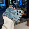 Suitable for iphone17promax electroplated aurora cd pattern mobile phone case new apple 16 four-corner anti-fall 15 soft case