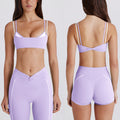 Contrast color bra tops long sleeves short sleeves pants shorts skirts pleated skirts zipper outwear yoga clothes six-piece suit