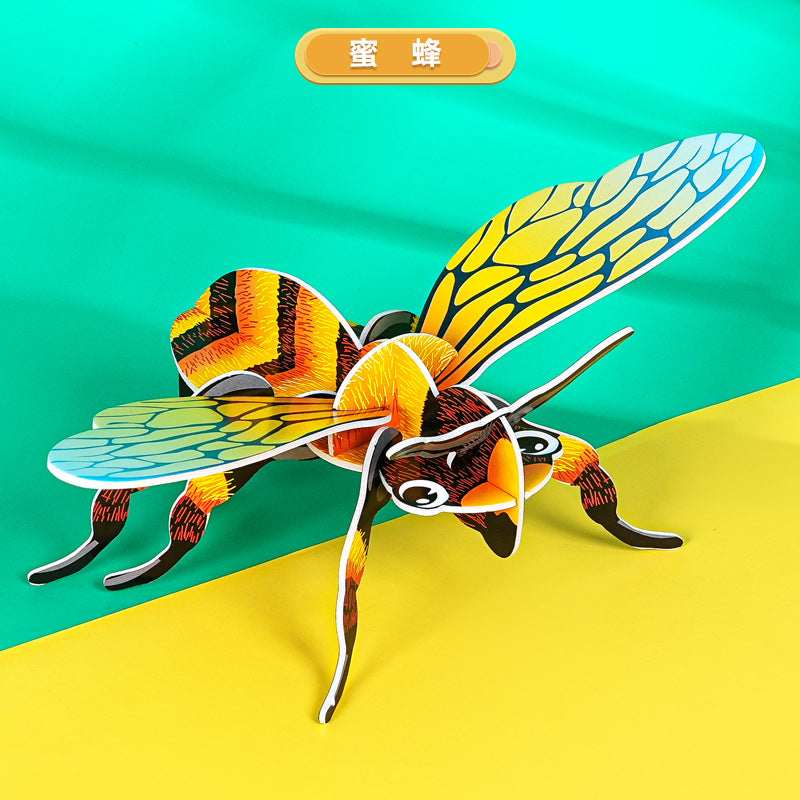 KT bee, technology small production handmade DIY primary school students insect cognition puzzle science experiment classroom material package