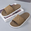 Women's summer slippers - versatile platform sandals for men and women - embossed chunky sole slides - fashionable and comfortable casual thong sandals