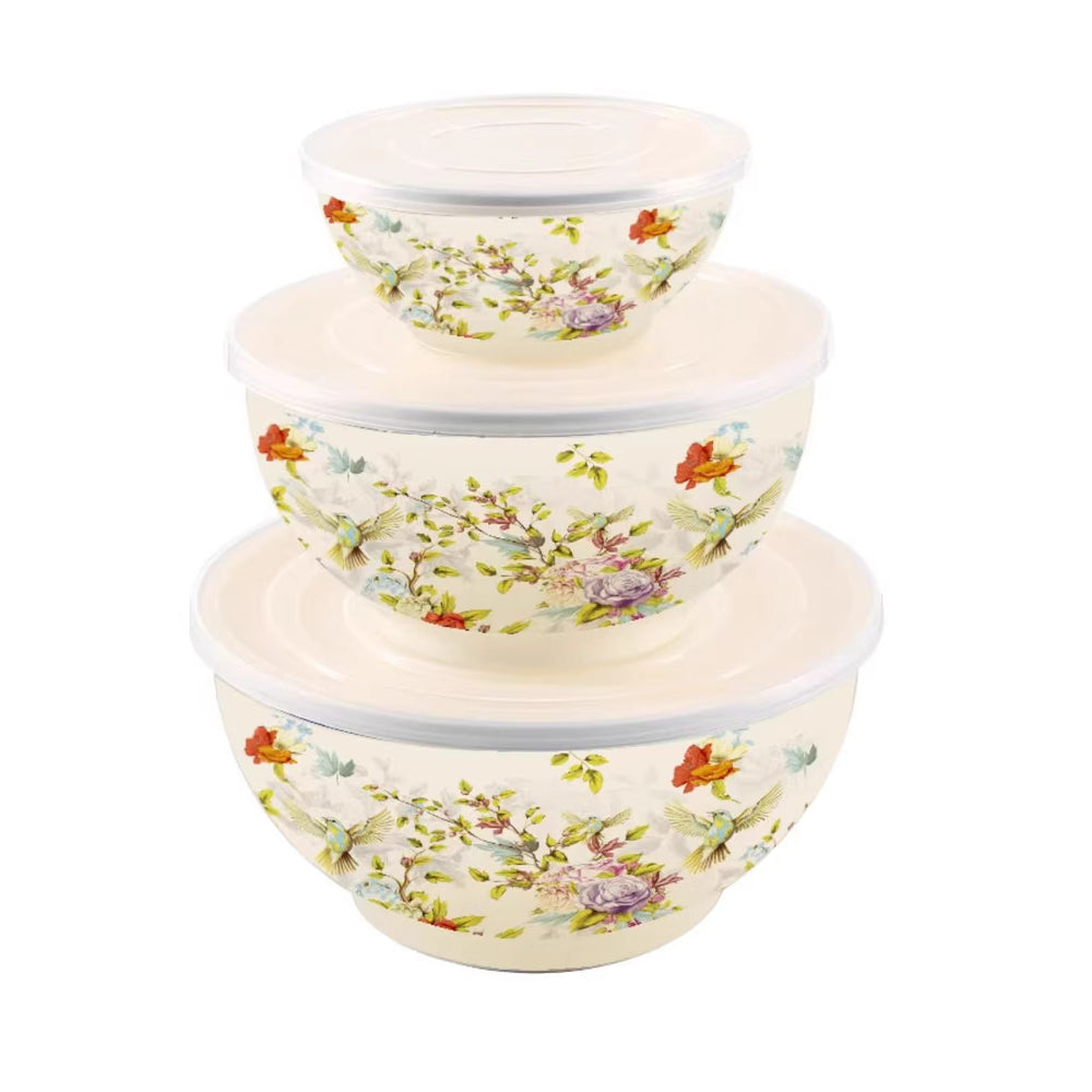 Cross-mirror exclusive manufacturer hot-selling enamel high-end five-piece pot set, high-quality soup pot, enamel pot, double-ear soup pot