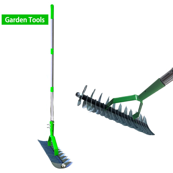 Lawn Rake, Garden Thatch Rake, Multifunctional Lawn Mower Rake, Garden Soil Rake, Gardening Tools