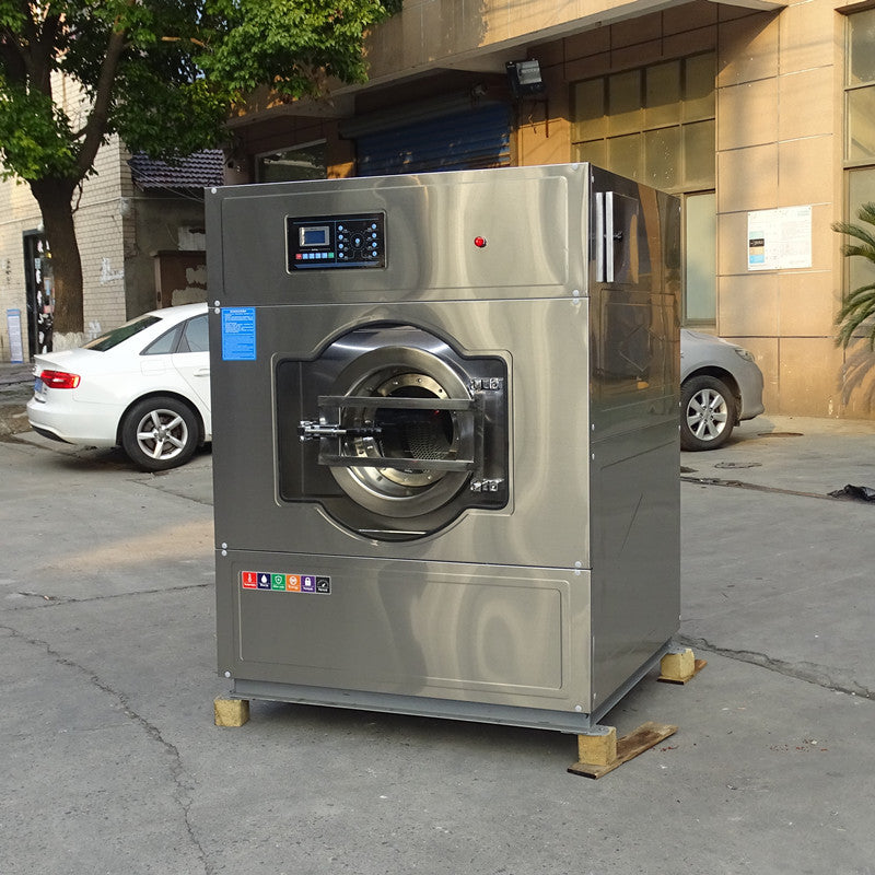 Large industrial washing machine 50kg large fully automatic washing and rinsing all-in-one machine 30kg xgq-30 stainless steel