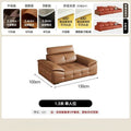 2025 new large apartment villa genuine leather sofa high back lawrence sofa italian light luxury genuine leather sofa