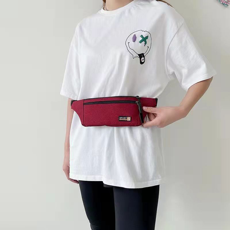 New fanny pack women's large-capacity multi-function anti-splashing water cashier business bag outdoor travel fashion mobile phone bag men