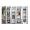 Single door locker iron storage cabinet employee dormitory gym bathroom office steel small lockable narrow cabinet