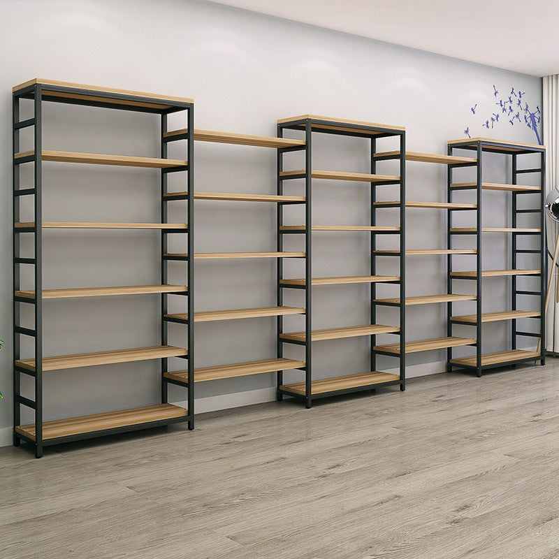 Source Factory Maternal and Infant Store Shelves Steel and Wood Bookshelves Shelf Combination Supermarket Convenience Store Product Display Shelves