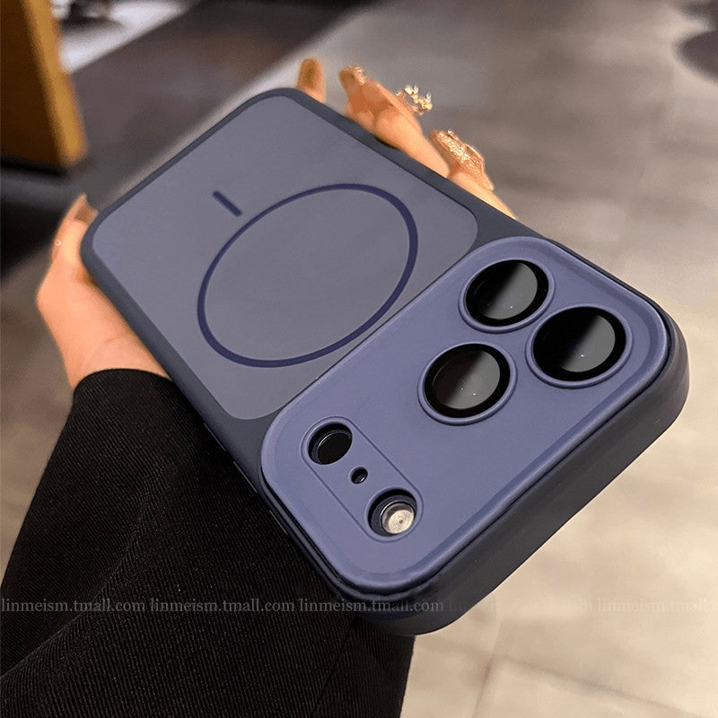 Magnetic suction suitable for iphone17promax mobile phone case apple 16 all-inclusive anti-fall iphone17promax case