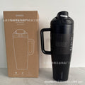 New owala 40oz double-drink insulated tumbler: large capacity, 304 stainless steel, outdoor vacuum straw, portable