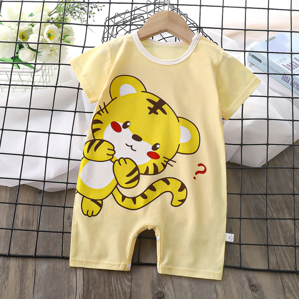 infant romper - new summer collection: korean style, lightweight short-sleeve bodysuit for baby boys and girls