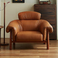 Chair medieval style italian first layer real cowhide lazy lounge chair living room balcony casual single sofa cross-border furniture