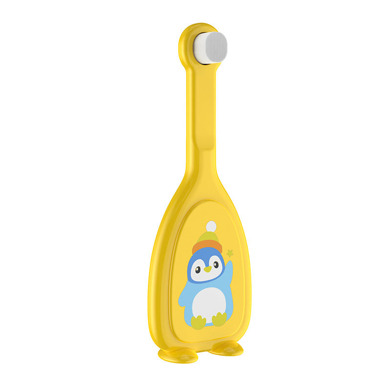 New cartoon children's 10,000-bristled toothbrush, soft-bristled toothbrush, baby tooth protection, small brush head, toothbrush box.