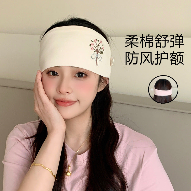 Postpartum headband - no more headaches! cotton head wrap for new moms with bigger heads after childbirth - windproof, stylish, and perfect for going out