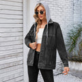 Fashion cross-border foreign trade women's clothing new arrival  independent station washed loose denim outwear medium long tops trendy