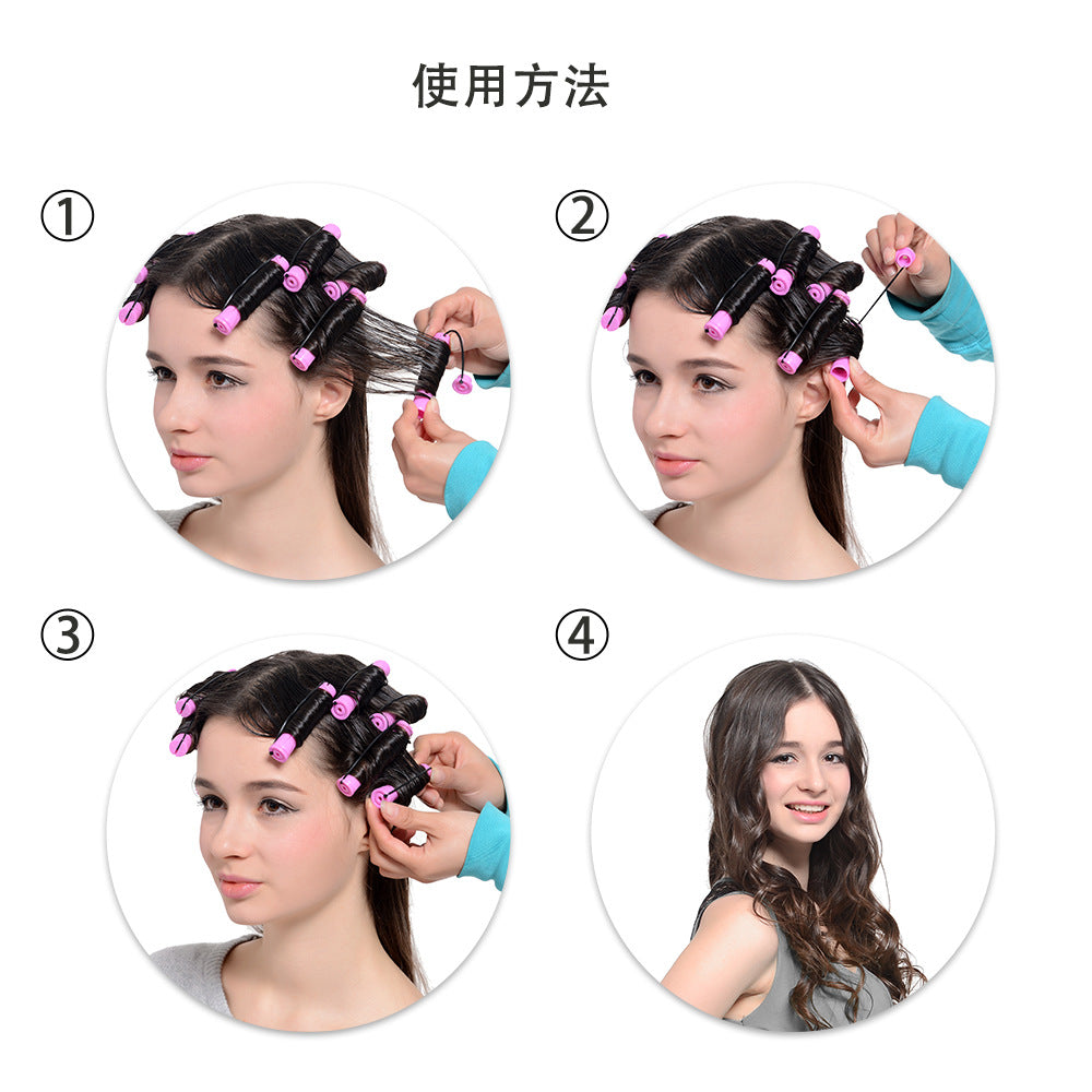 Cross-border perm bar with cover, curling iron set, hair styling tool, multi-size set, hair tool, spot.