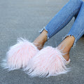 Fluffy, long-pile cotton slippers for women, perfect for staying warm at home in winter. soft-soled, silent, and suitable for both indoor and outdoor wear. wholesale options available, ideal for postpartum recovery