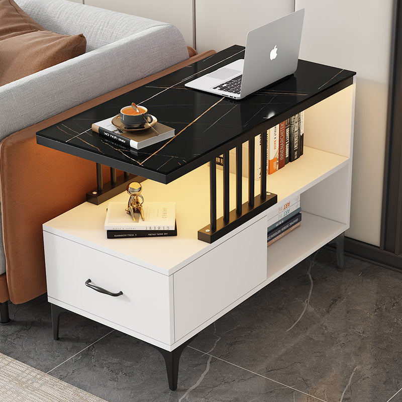 Sofa side cabinet Light luxury side cabinet Living room side table Seam storage corner few simple modern narrow side cabinet Locker