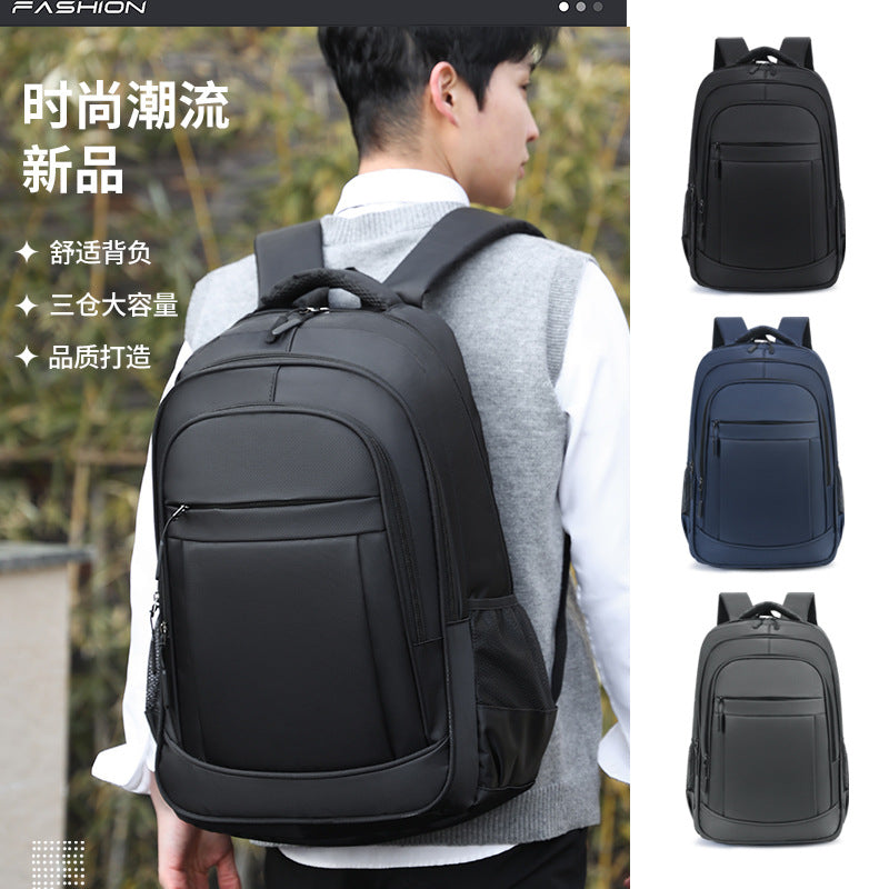 Cross-border backpack can print logo large-capacity outdoor commuting computer travel bag men's business schoolbag casual backpack