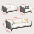 Modern minimalist office sofa and coffee table set - ideal for business reception, client meetings, and executive lounges
