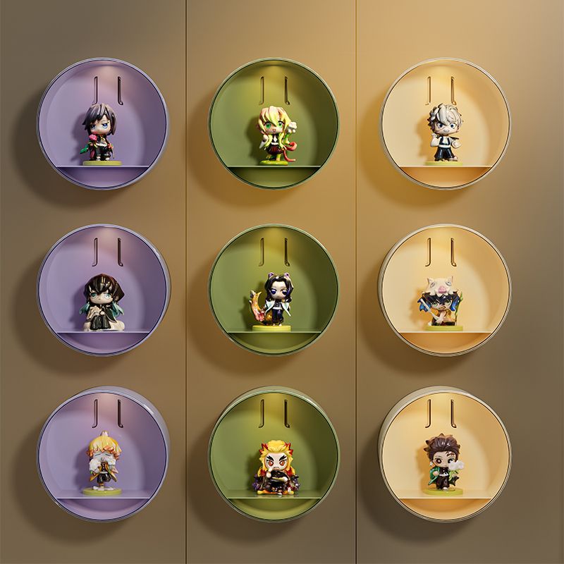 Blind box storage display stand Wall-mounted POP MART display box display Wall-mounted shelf Transparent figure cabinet