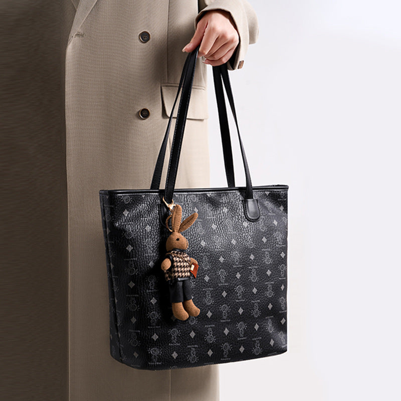 Large capacity tote bag for women - 2025 new arrival, versatile shoulder bag, premium quality handbag, printed tote