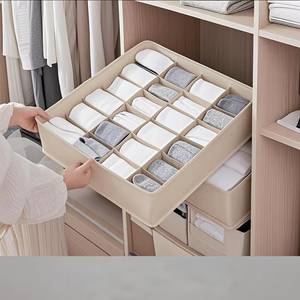 Bedroom underwear, socks storage box, box division, household drawer type drawer storage partition, socks sorting box